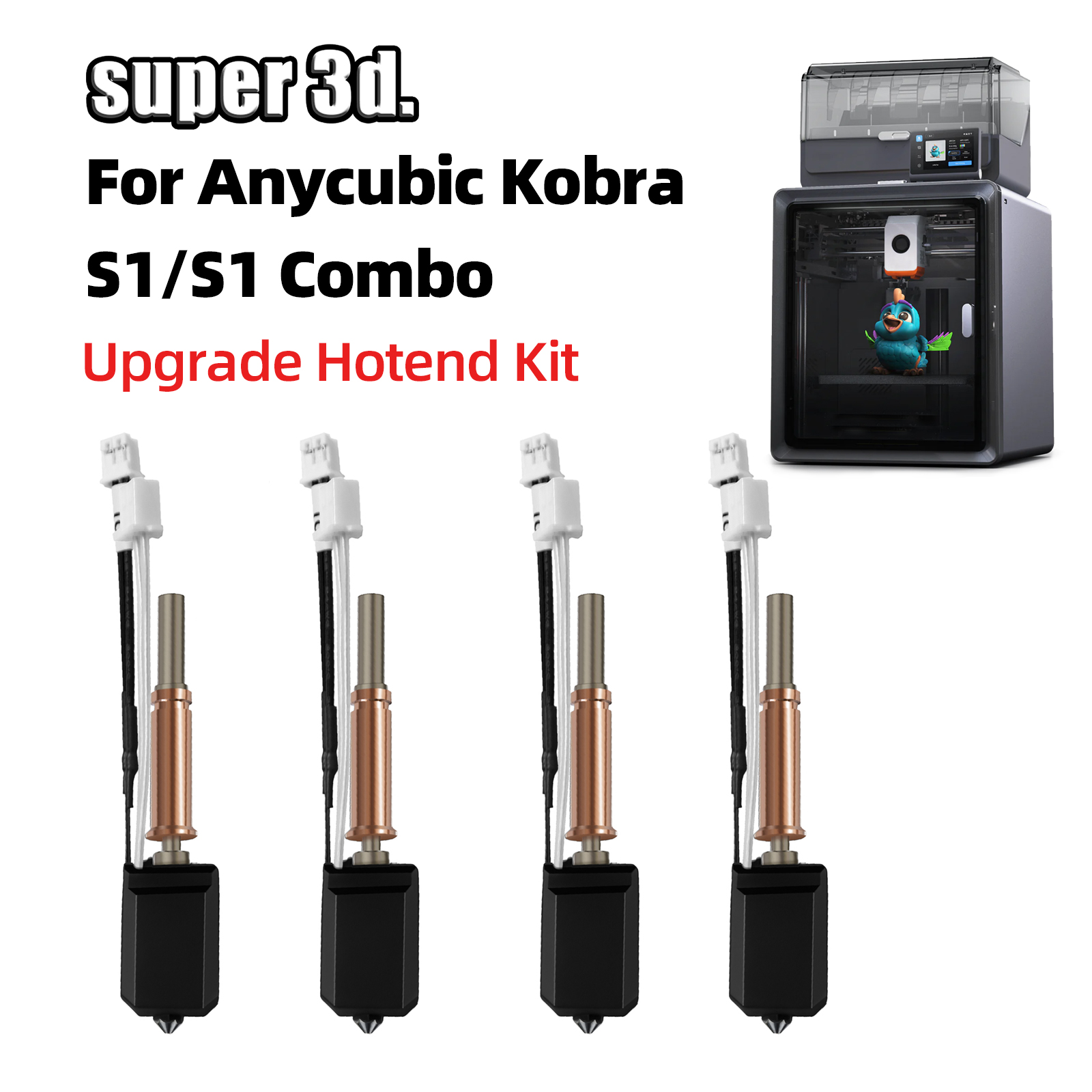 Hotend 0.4Mm - For Anycubic Kobra S1 Hotend Kobra