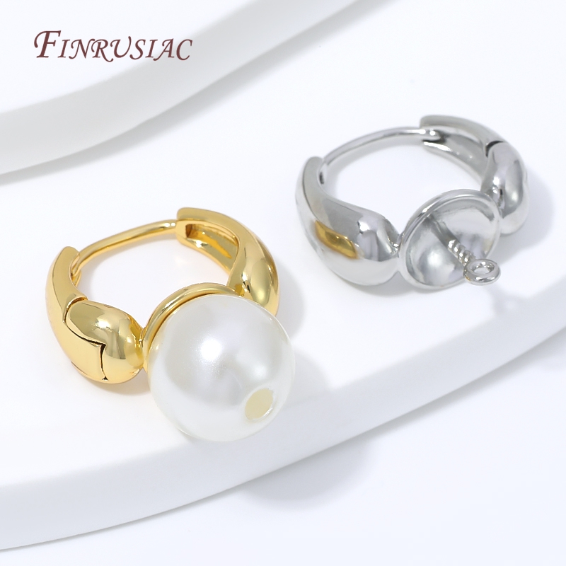 Nozzle Brass - 18K Gold Plated Water Drop Huggie