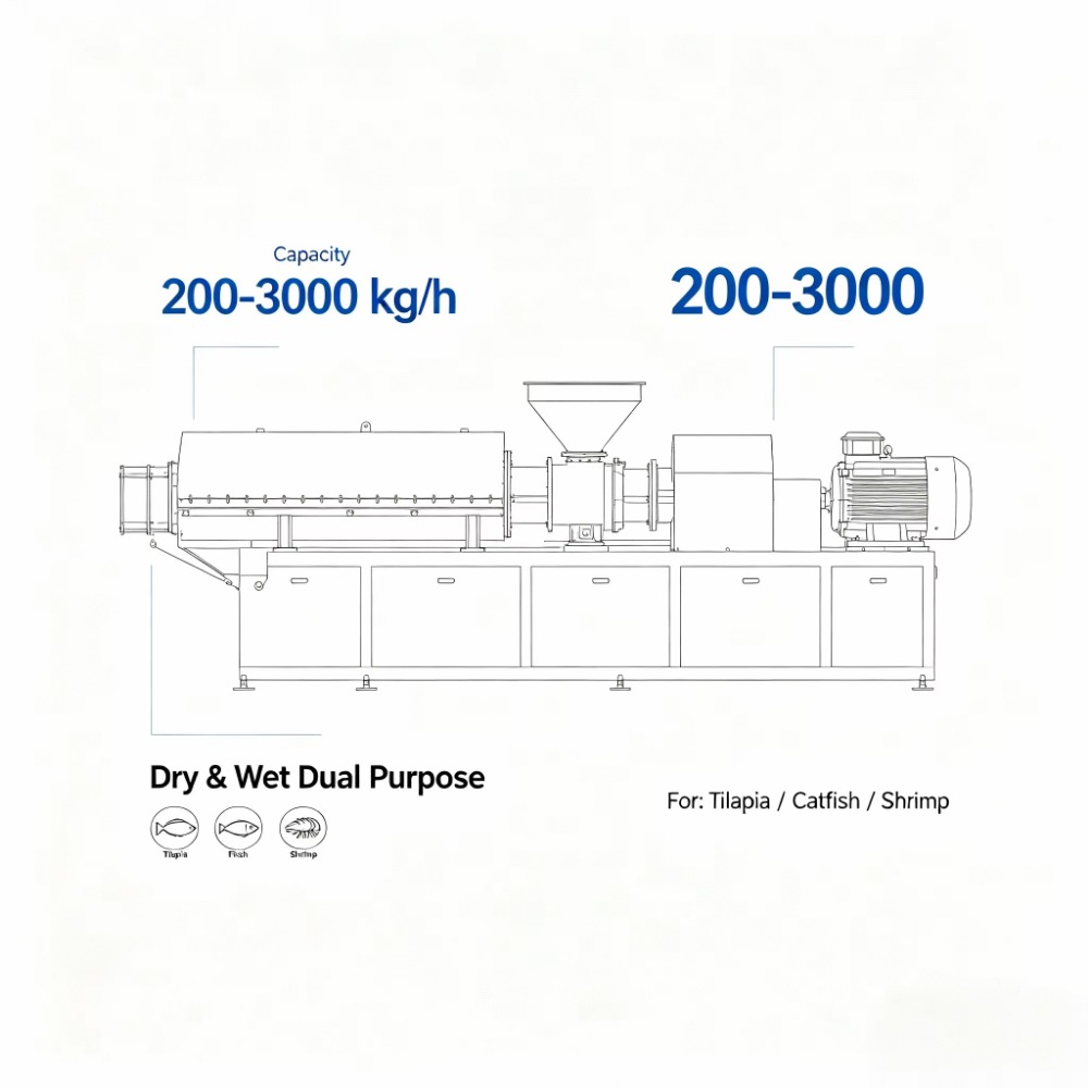 Floating Fish Feed Extruder Do - đánh giá và giá Extruder