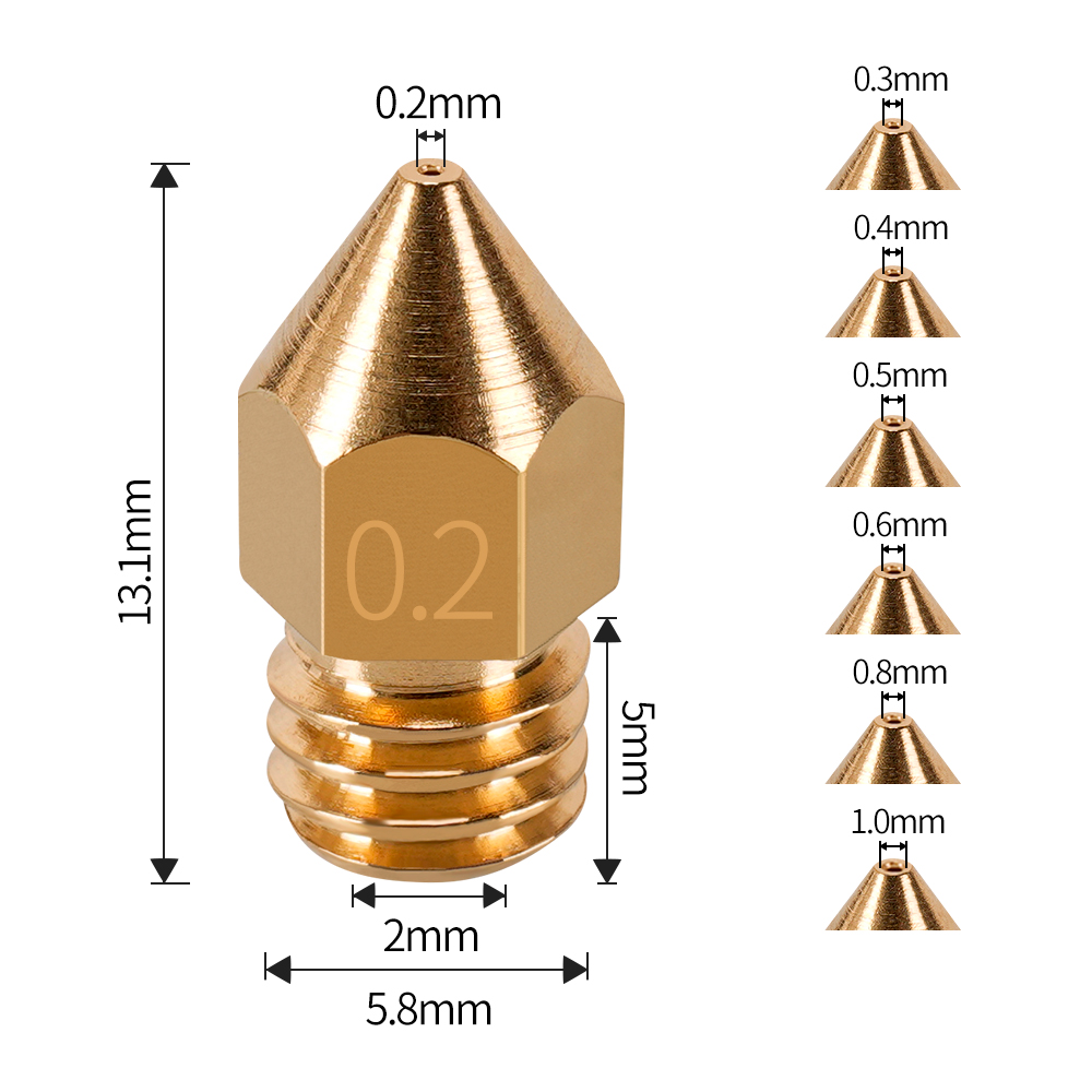 MK7 MK8 Đầu Phun 0.4Mm 0.3Mm 0 - đánh giá và giá Direct Drive Extruder