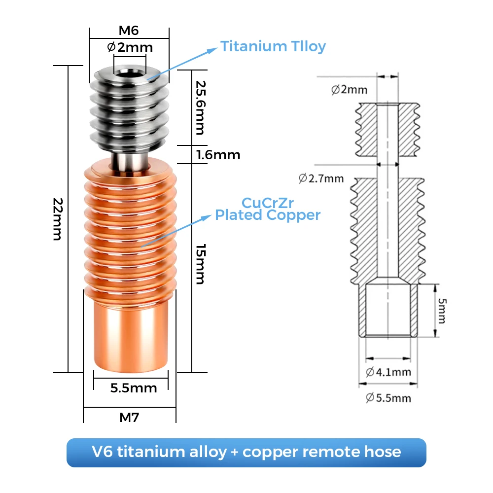 High Quality E3D V6 Throat V5  - đánh giá và giá Direct Drive Extruder