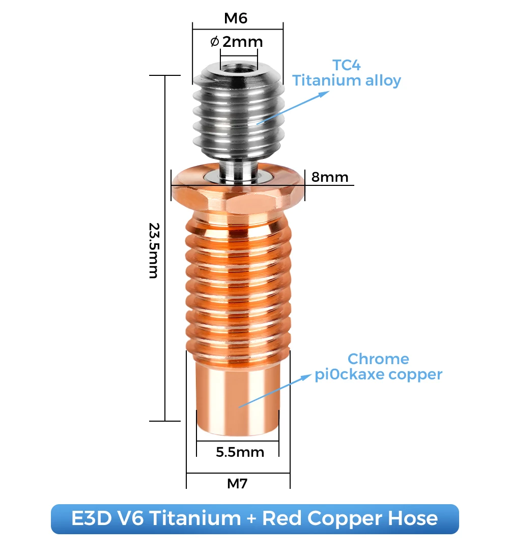 High Quality E3D V6 Throat V5  - đánh giá và giá Direct Drive Extruder