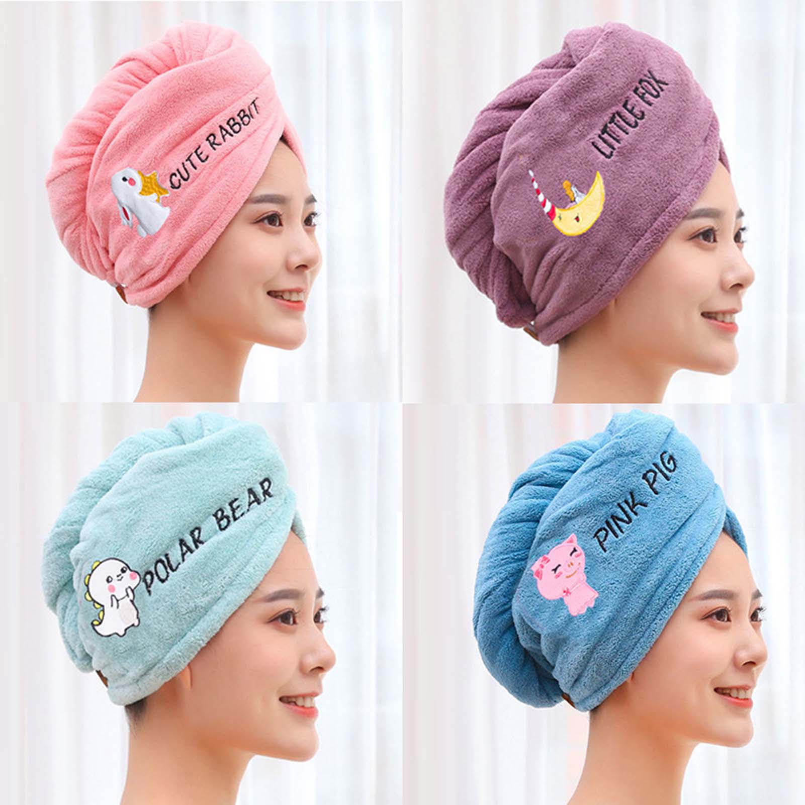 Coral Fleece Womens Hair Towel - đánh giá và giá Resin Vat