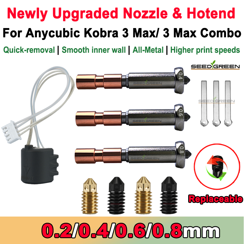 Upgrade Nozzle For Anycubic Ko - đánh giá và giá Hotend 0.4Mm