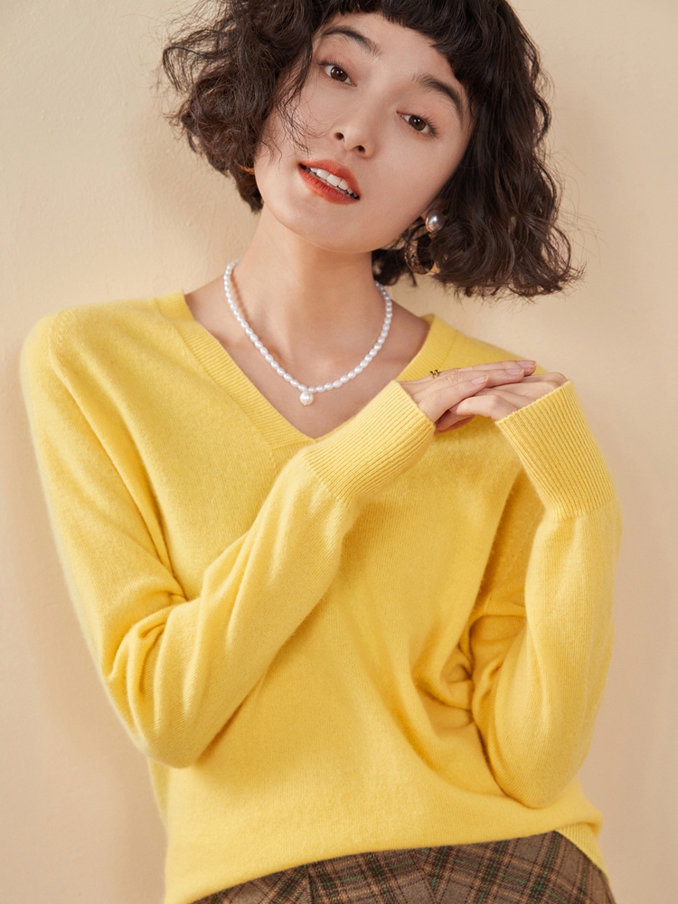Cashmere V Neck Pullover Sweat - đánh giá và giá Resin Vat