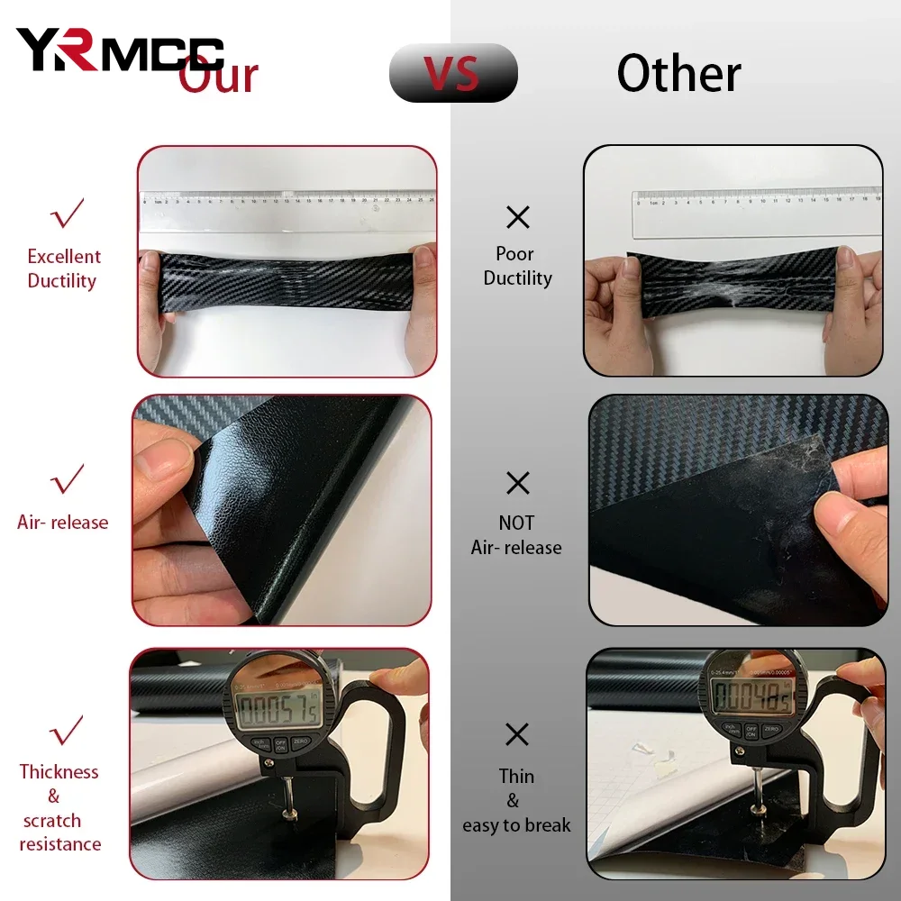 50*300cm 3D 6D Carbon Fiber Vi - đánh giá và giá Fep Film