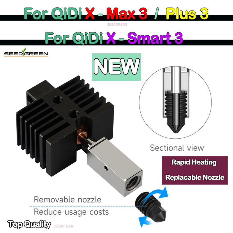 Hotend For Qidi X plus 3 / X m - đánh giá và giá Hotend 0.4Mm
