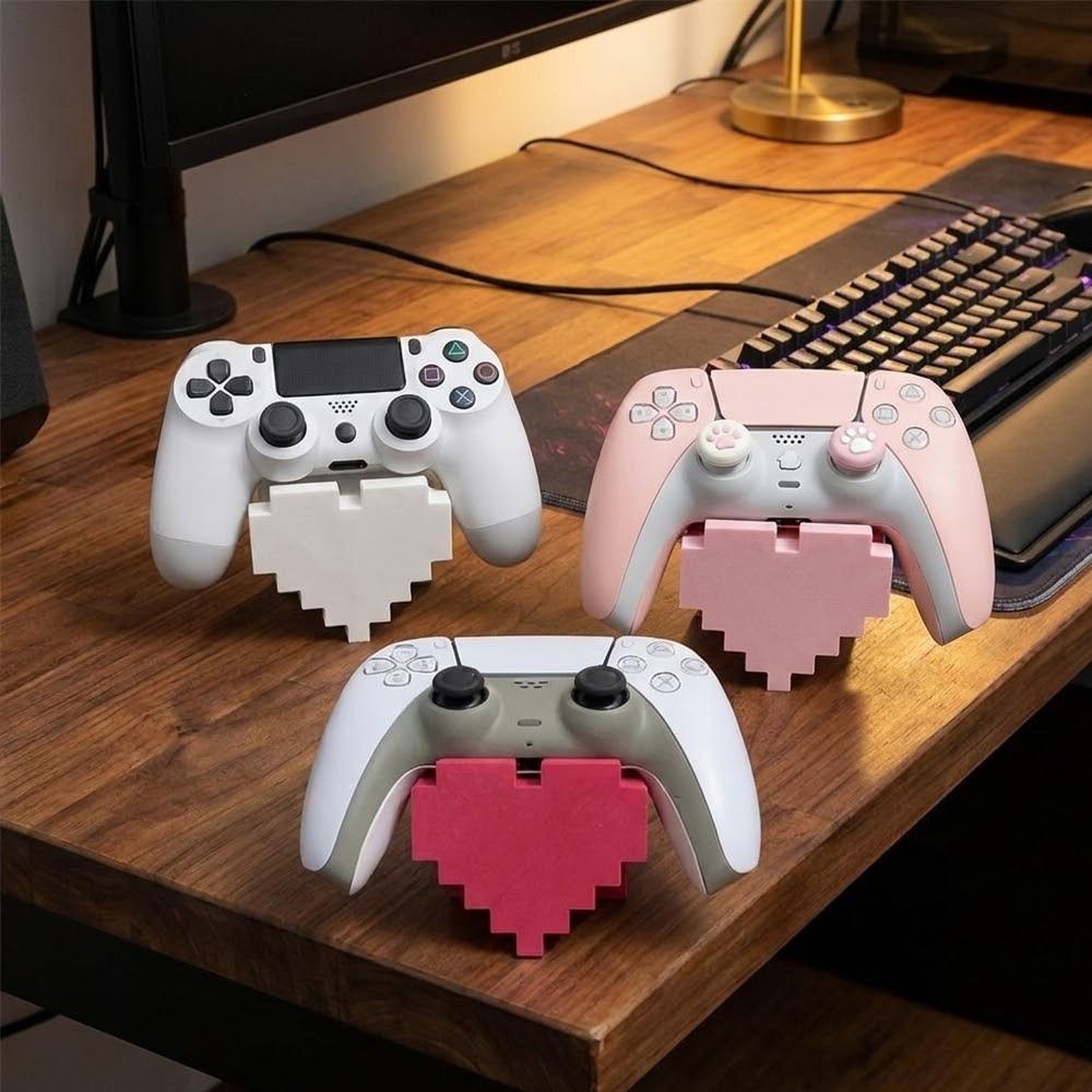 3D Printed Heart-Shaped Game S - đánh giá và giá 3D Printer Stand