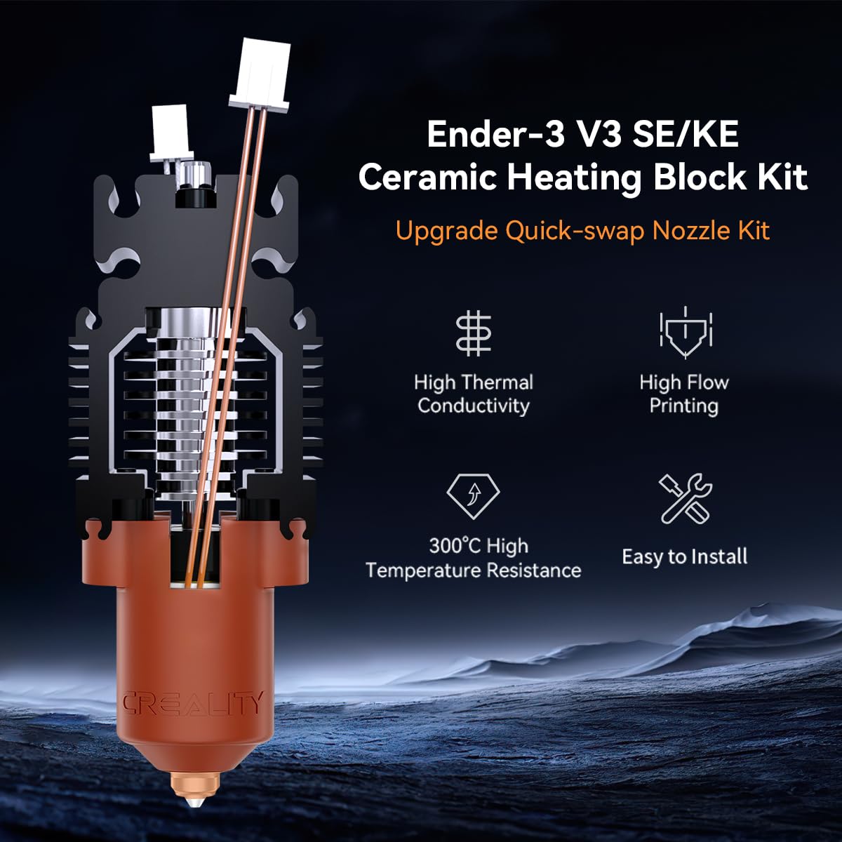 Creality Ender-3 V3 SE/KE Hote - đánh giá và giá High Flow Ceramic Hotend