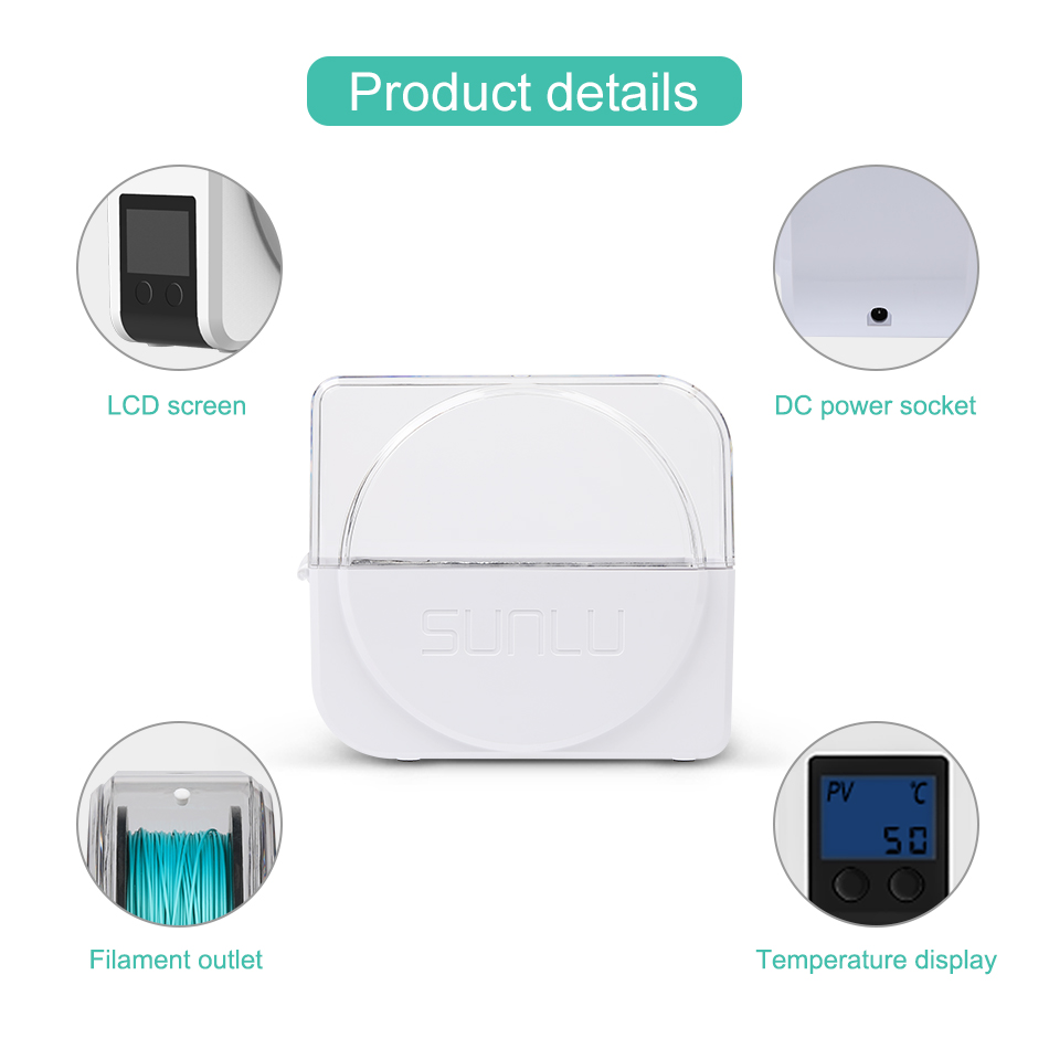 SUNLU 3D Dây Tóc Khô Hộp S1 PL - đánh giá và giá Enclosure 3D Printer